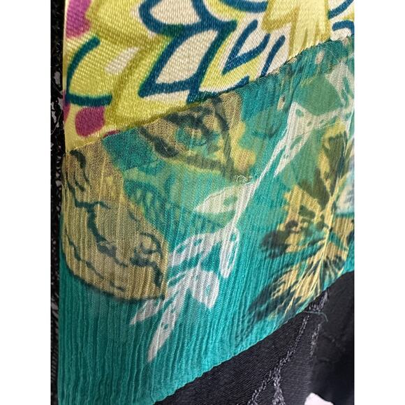 Spencer Alexis Silk Blend Kimono Top Asian Whimsical Fairy Artsy Women's Size XL - Picture 8 of 15